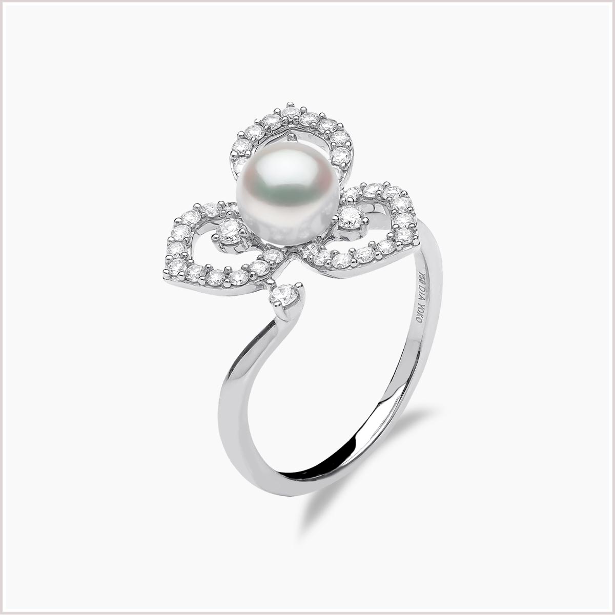 Petal Akoya Pearl Diamond Ring QYR2307-7X-EZ