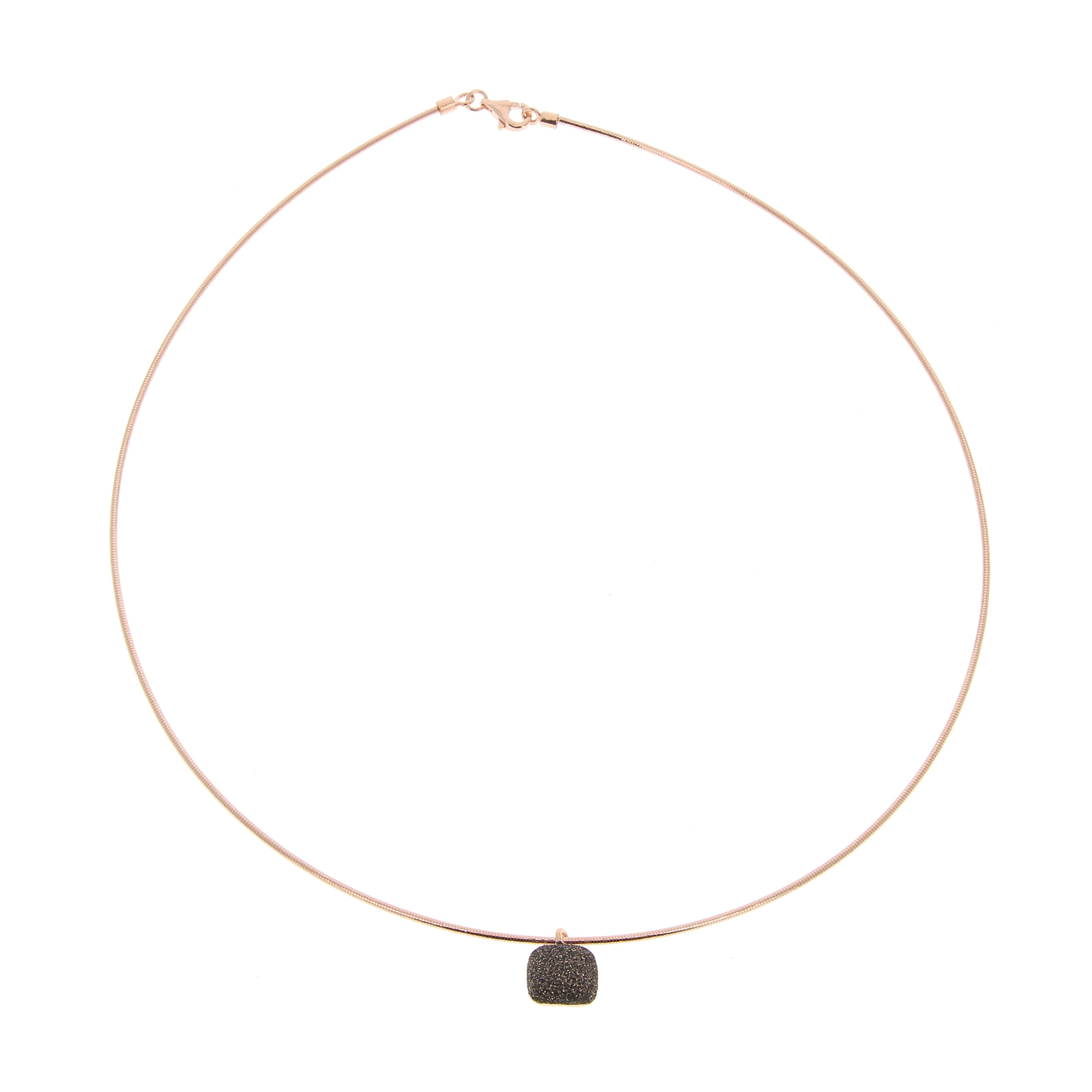 Pesavento Rhodium and Grey Dust Necklece  WDNAG-056
