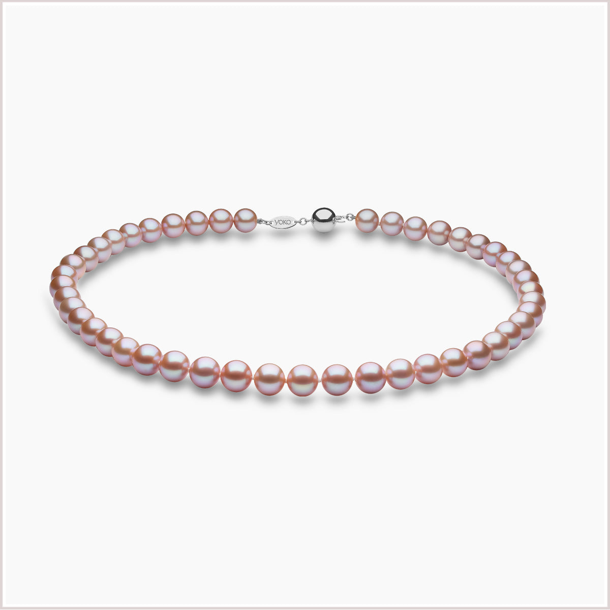 Classic Pink Freshwater Pearl Necklace YK-FNS7018-7