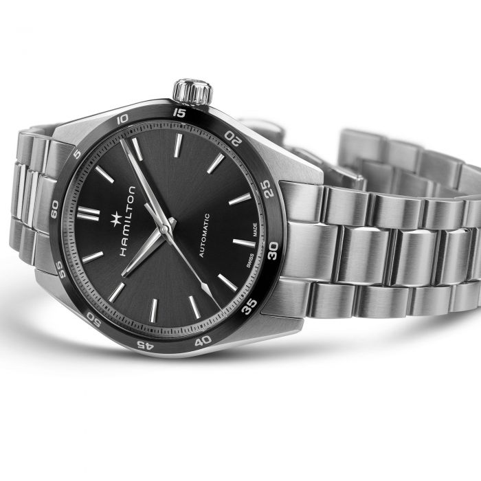 HAMILTON JAZZMASTER PERFORMER AUTO - Black Dial w SS Bracelet H36205130