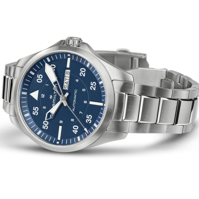HAMILTON - KHAKI AVIATION PILOT DAY DATE AUTO H64635140